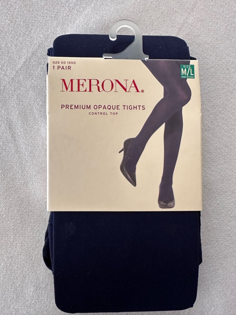 Pair of Navy Opaque Tights and Pair of Black of Black Opaque Tights - 03 - Picture 2 of 8
